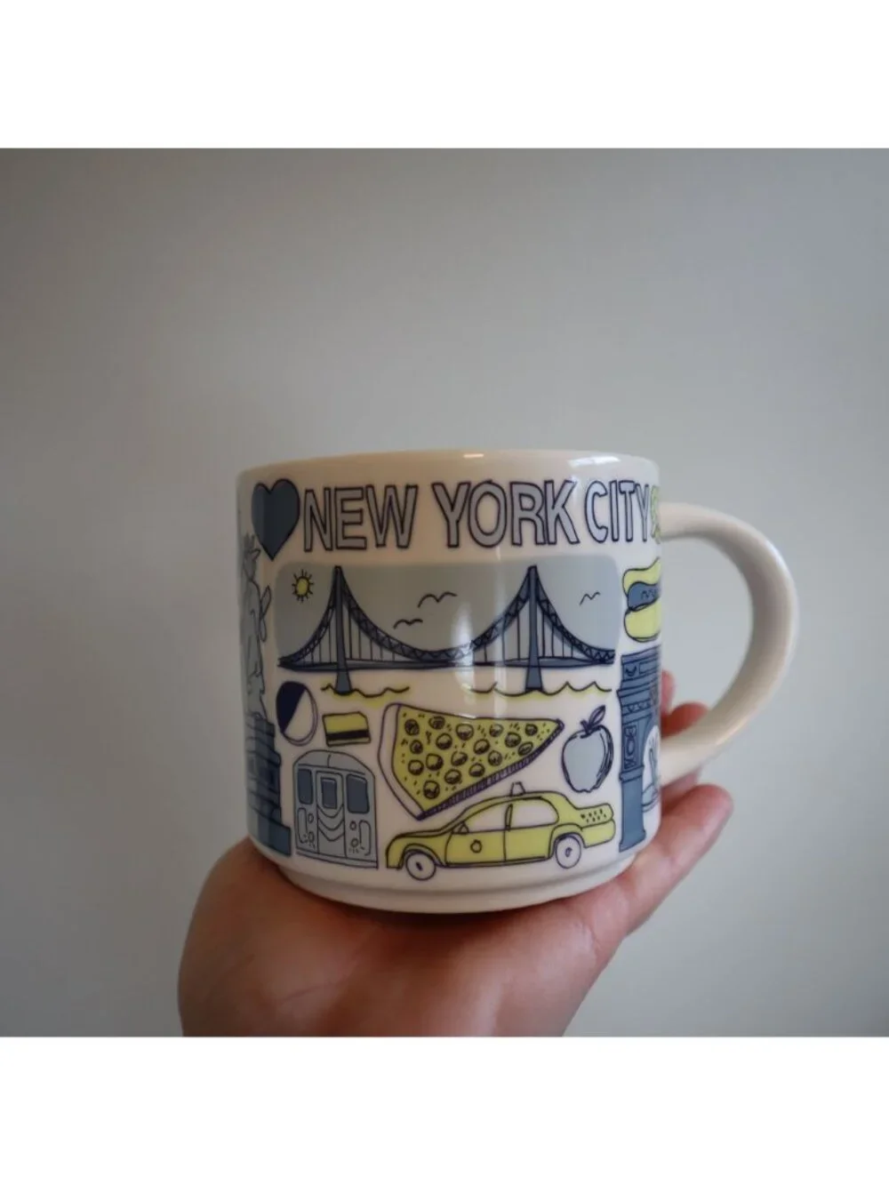 Starbucks Been There Series New York City NYC Ceramic Coffee Mug 14 oz NYC Landm